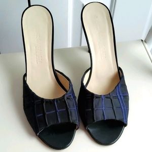Bottega Veneta Silk Slides Sandals